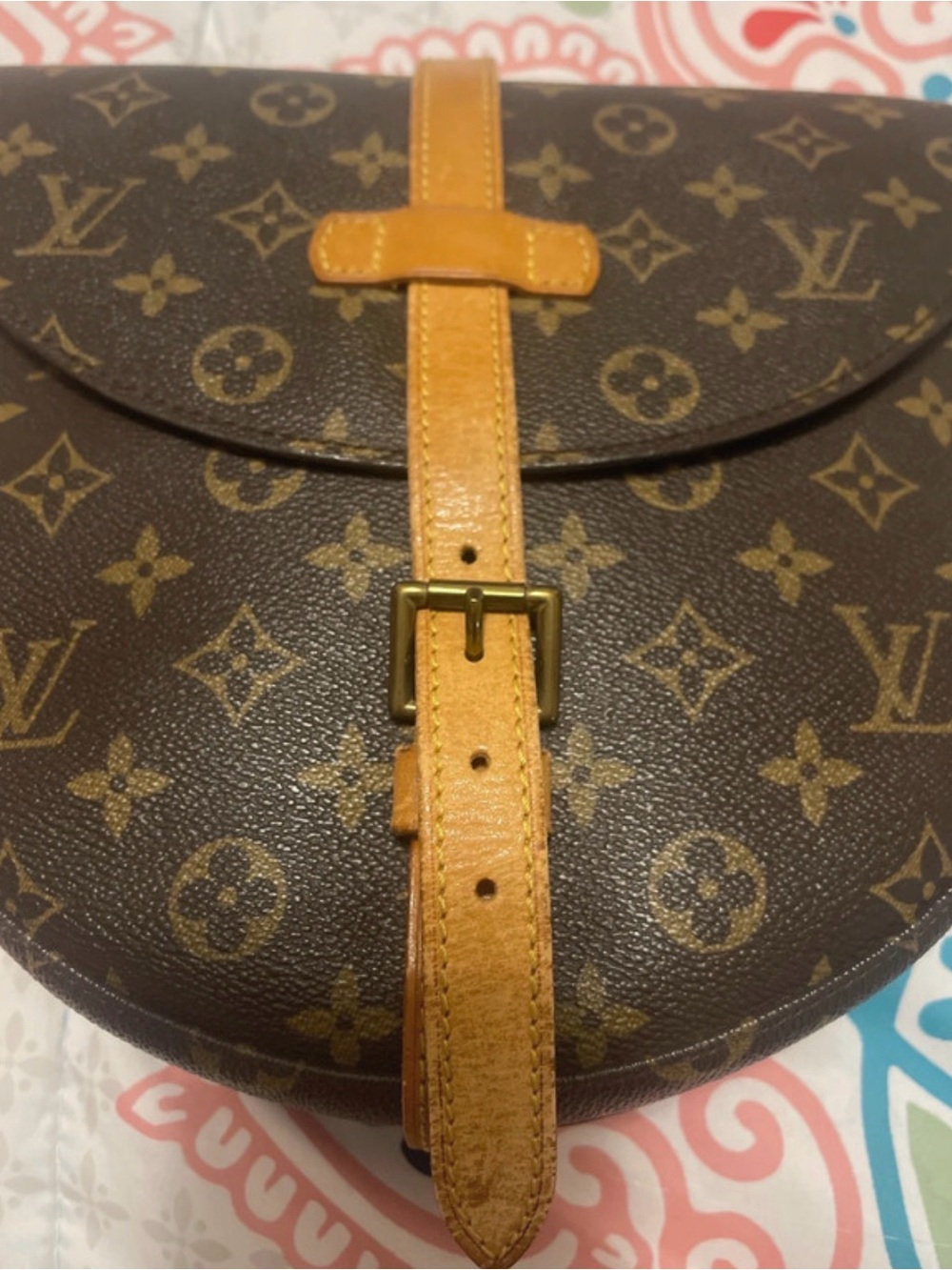 Louis Vuitton Monogram Saddle Bag in Brown and Tan Leather